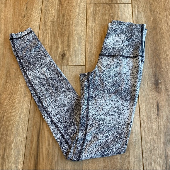 Lululemon High Waisted Leggings - 4 - Gray Marbled - Picture 1 of 12
